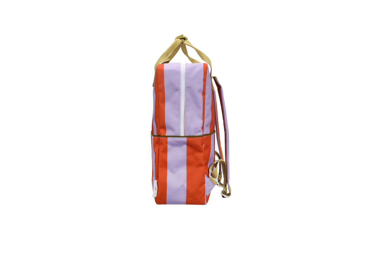 Backpack large • stripes • campfire orange + dewy lilac