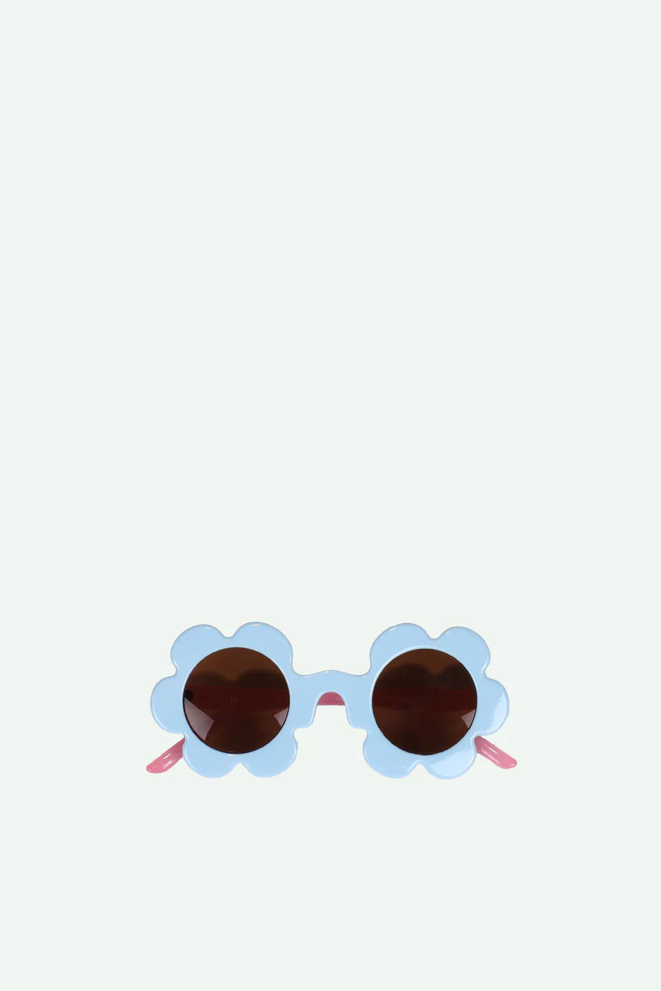 sunglasses | flower | cloud blue + rosebay pink