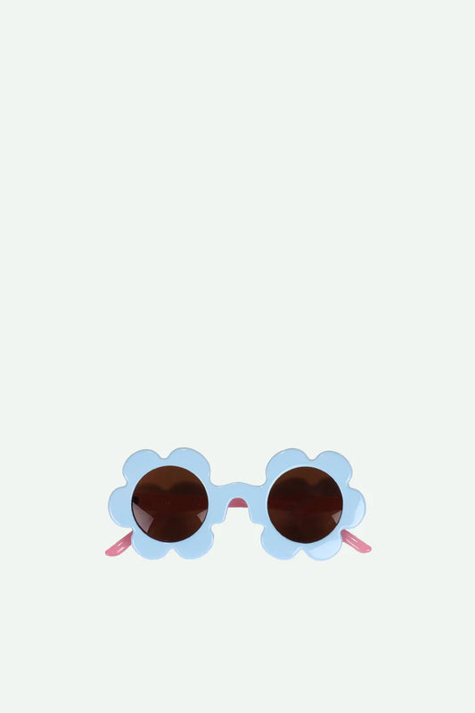 sunglasses | flower | cloud blue + rosebay pink