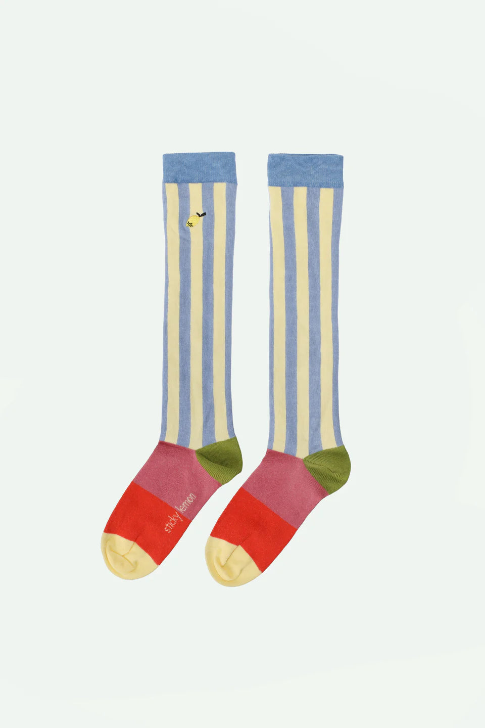 knee high socks | lemon tree | vertical stripes
