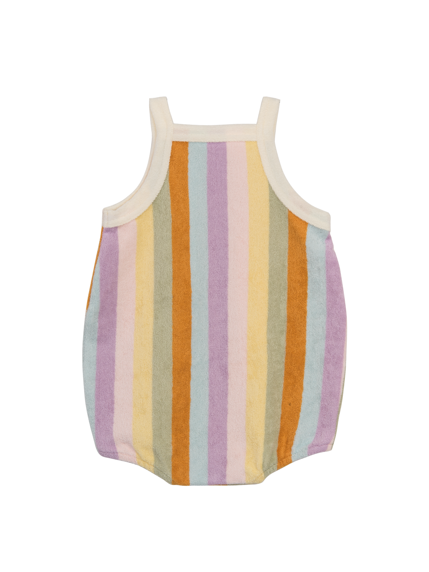 Terry Romper - Sunset Stripes