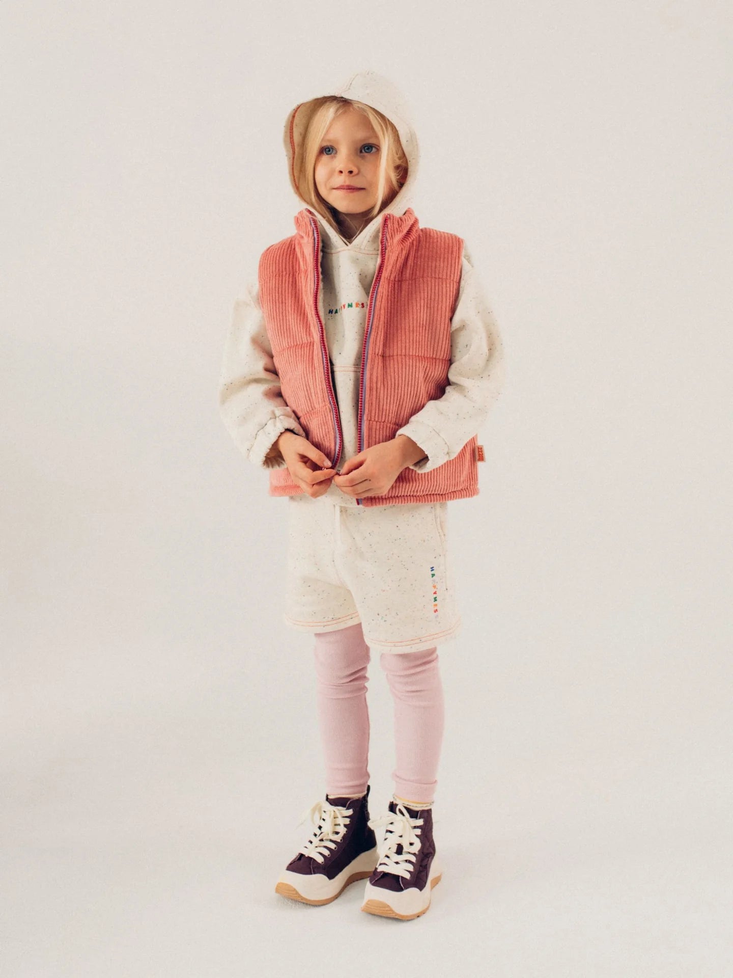 Reversible Merino Vest - Pink Blush