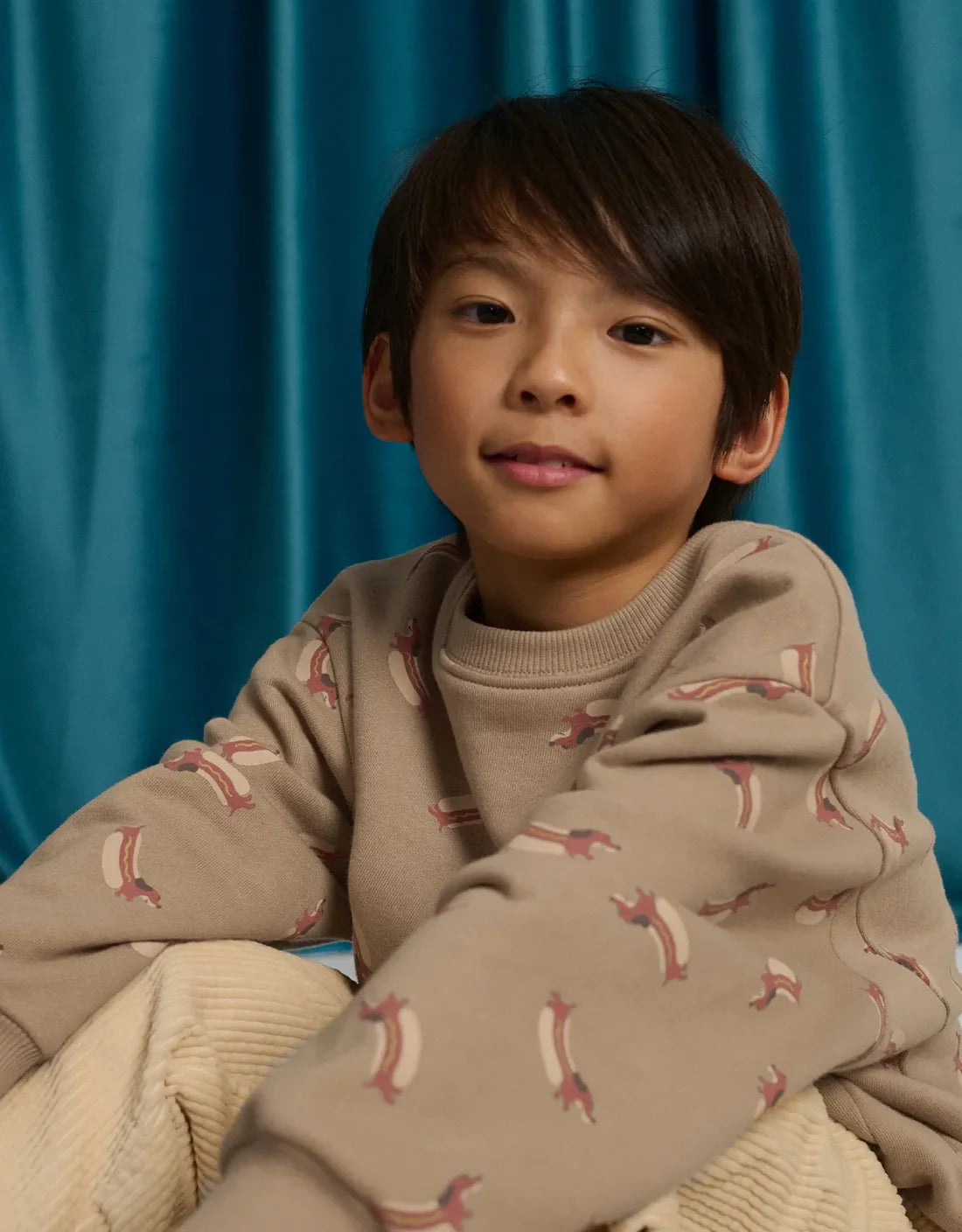 Renzo Pullover with Dachshund All-Over Print