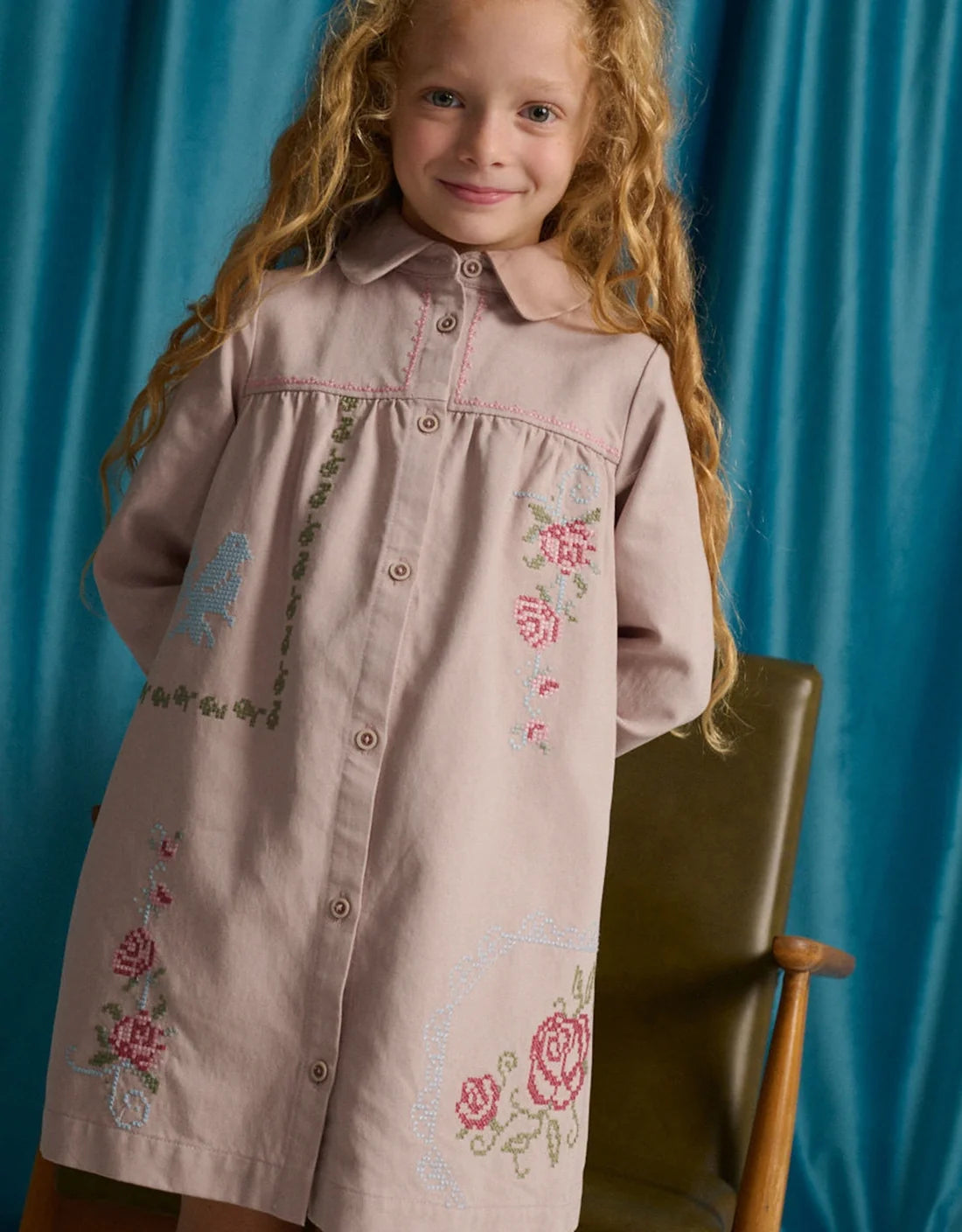 Minerva Shift Dress with Peter Pan Collar
