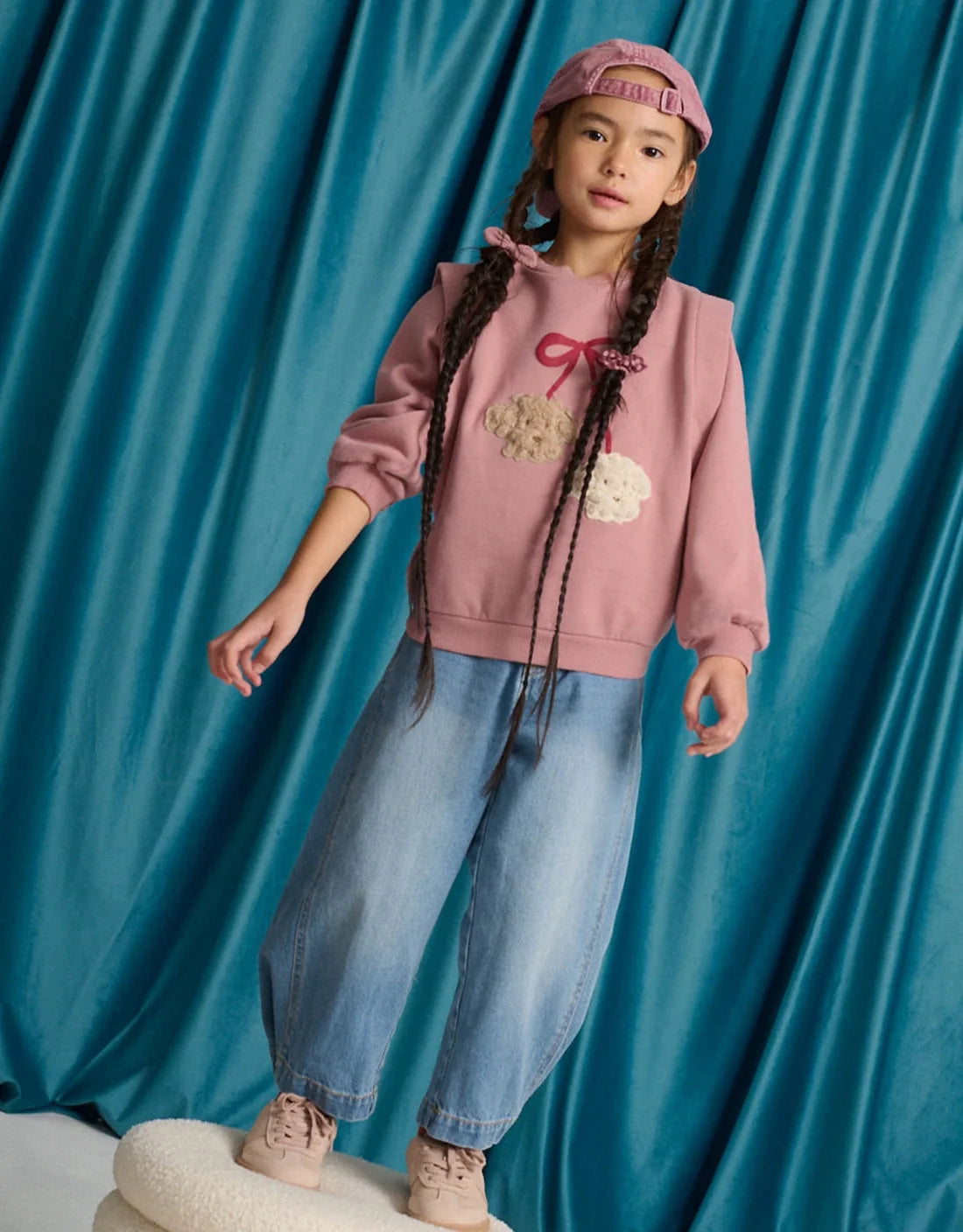 Maurine Fleece Sweater with Vented Sleeves