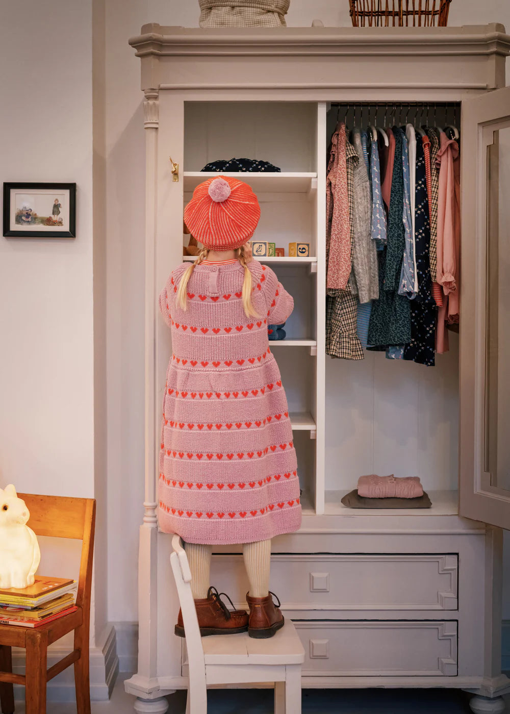 Alexo, Knit hat - Tomato Stripe