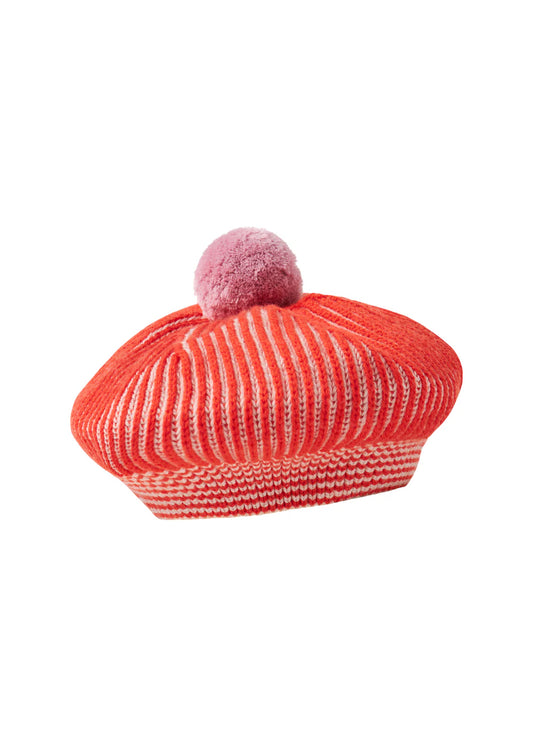 Alexo, Knit hat - Tomato Stripe