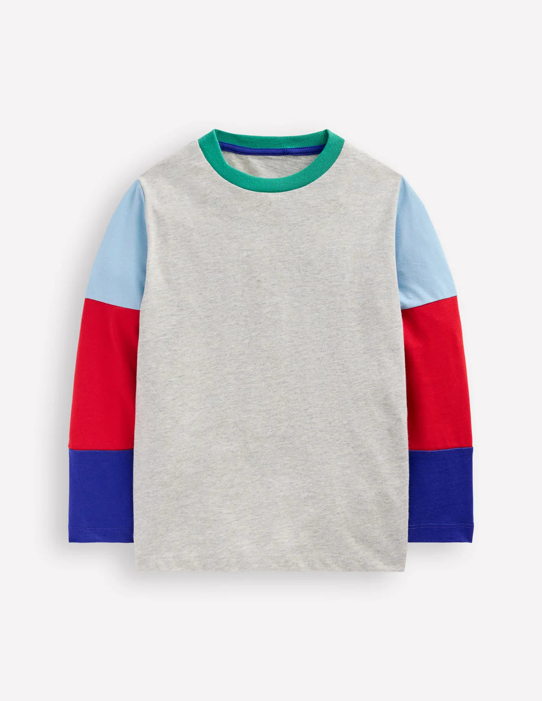 Long Sleeve Hotchpotch T-shirt-Grey