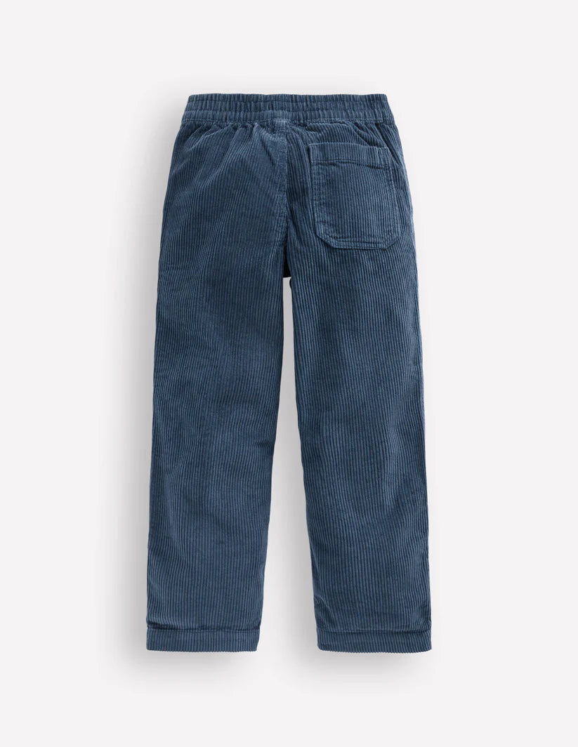 Pull-on Cord Trousers-Blueberry Pie
