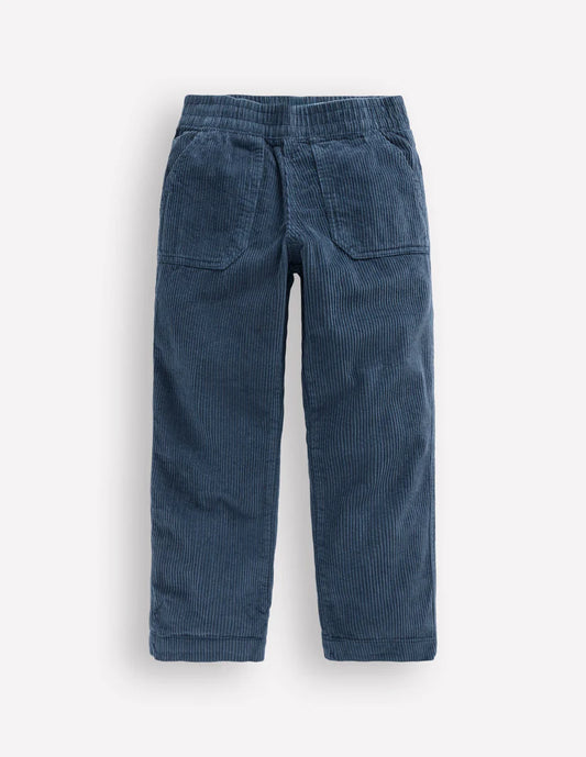 Pull-on Cord Trousers-Blueberry Pie