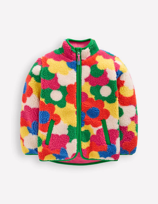 Eden Borg Zip-Through Jacket-Multi Flower Power