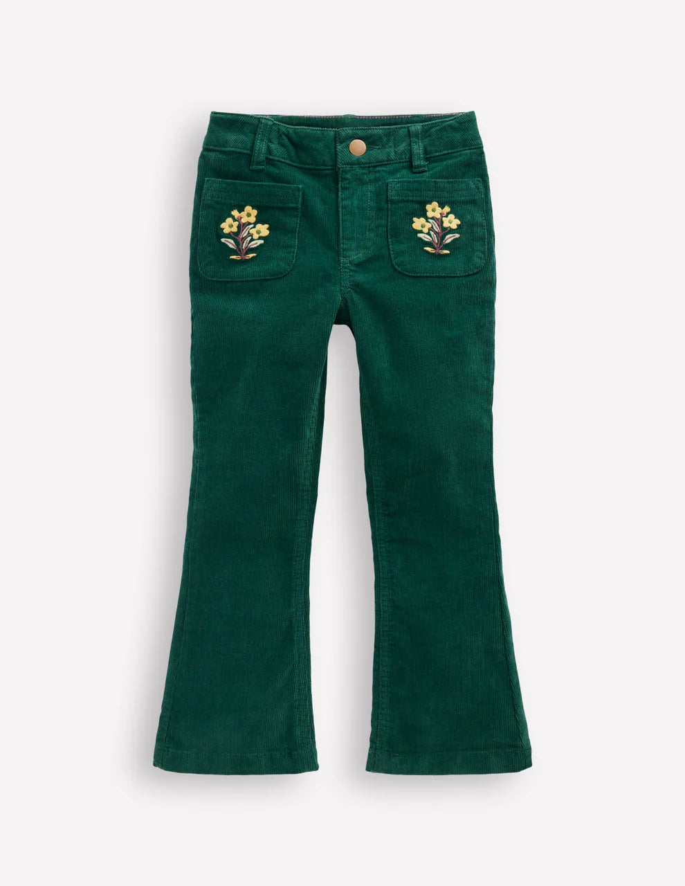 Kick Flare Trouser-Emerald Night