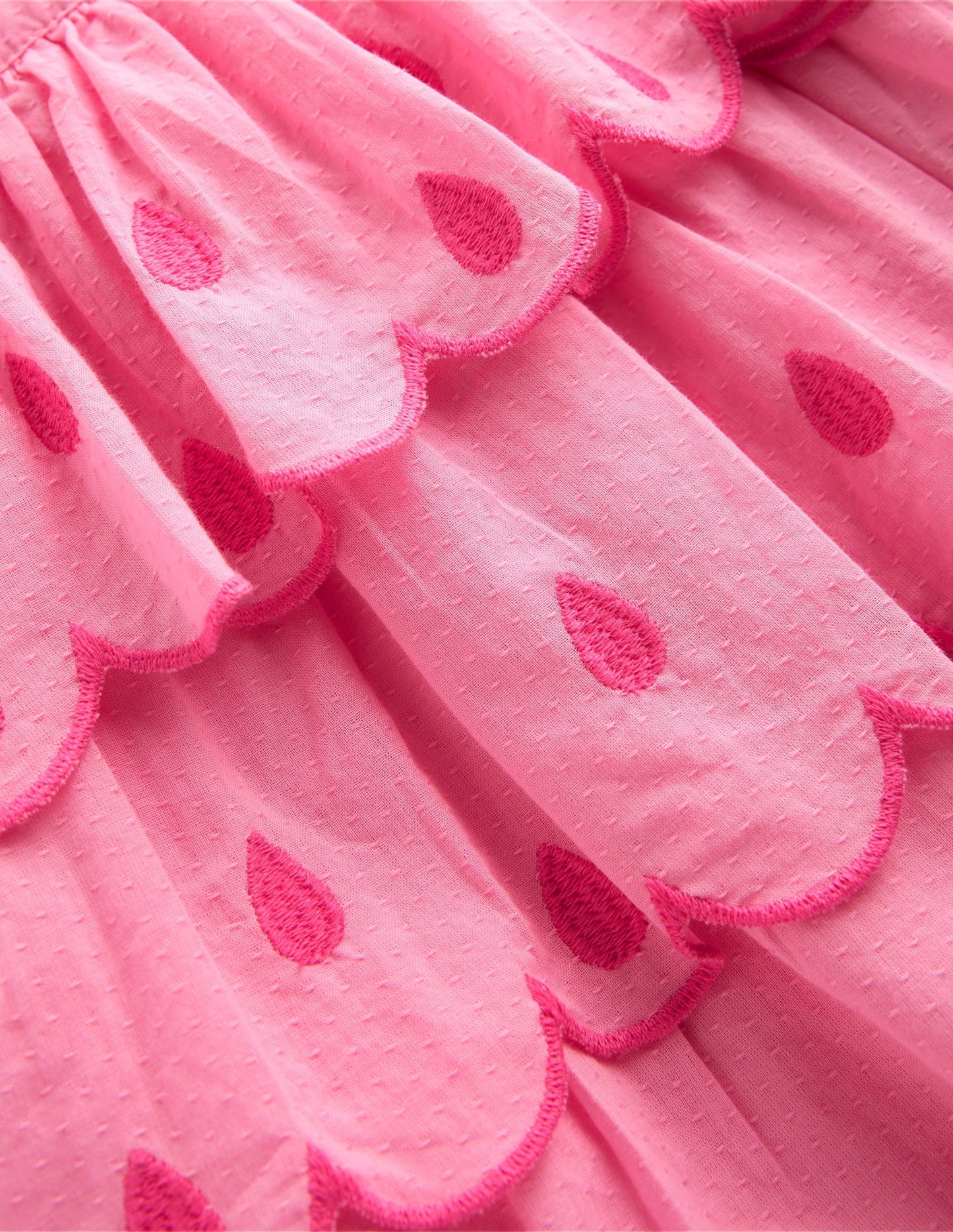 Ruffle Woven Romper-Bubblegum