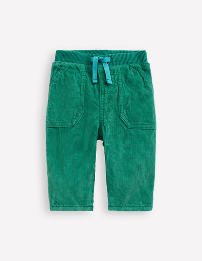 Cosy Lined Trousers-Jewel Green
