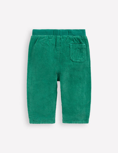 Cosy Lined Trousers-Jewel Green