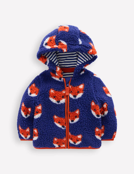 Boys Borg Fleece-Blue Foxes