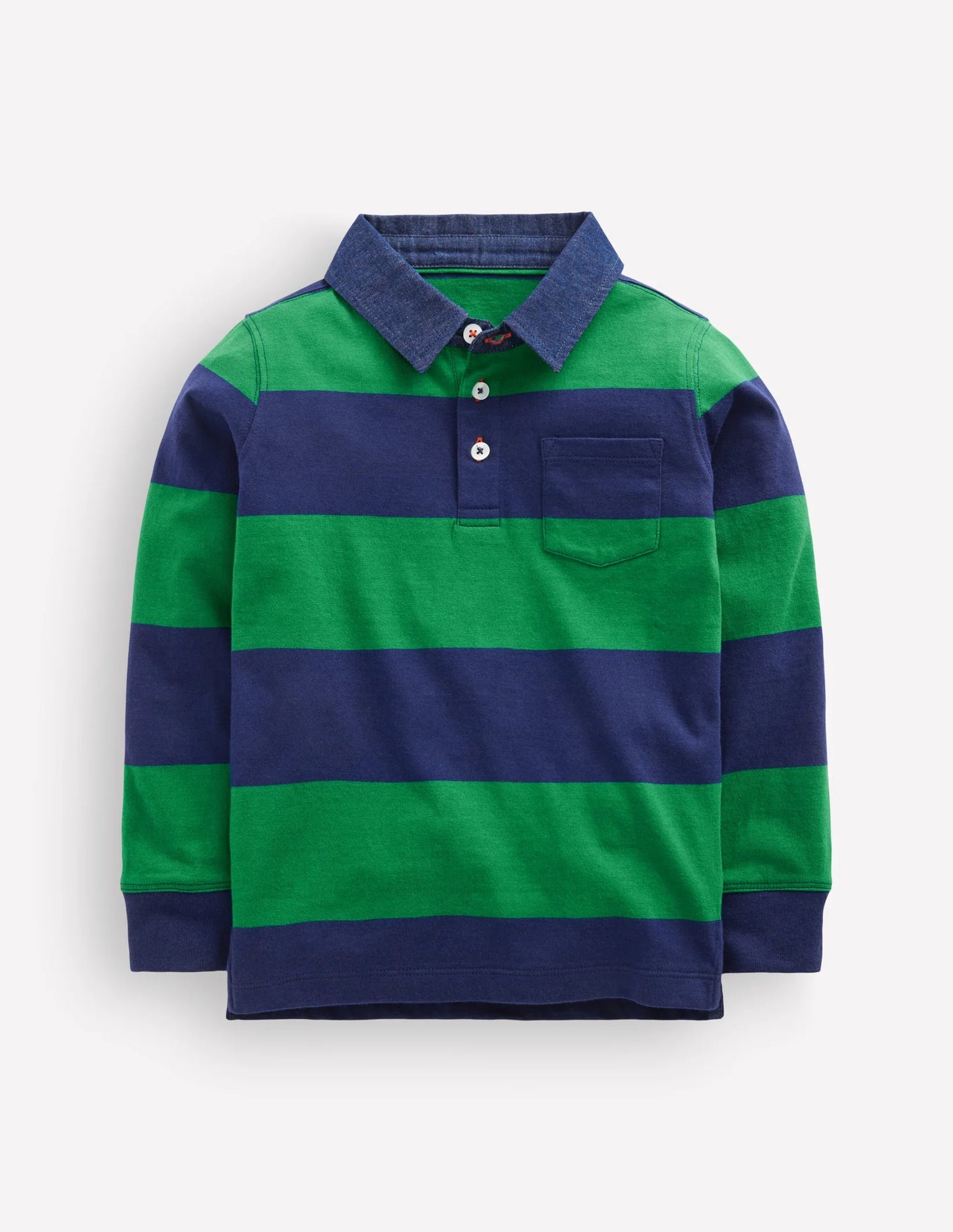 Long Sleeve Smart Polo Shirt - Fresh Green