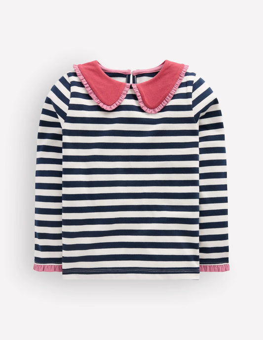 Collared Breton Jersey Top