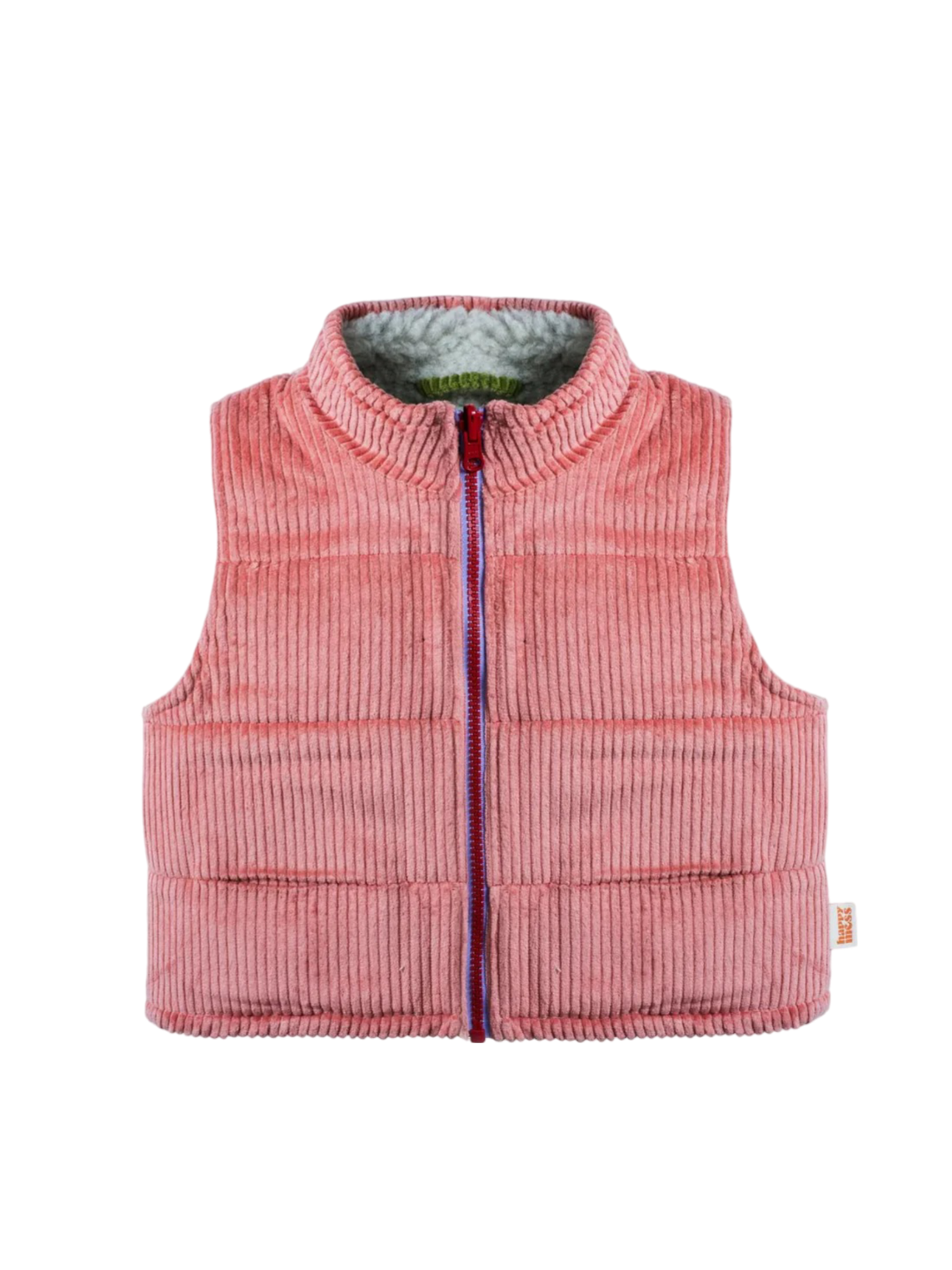 Reversible Merino Vest - Pink Blush