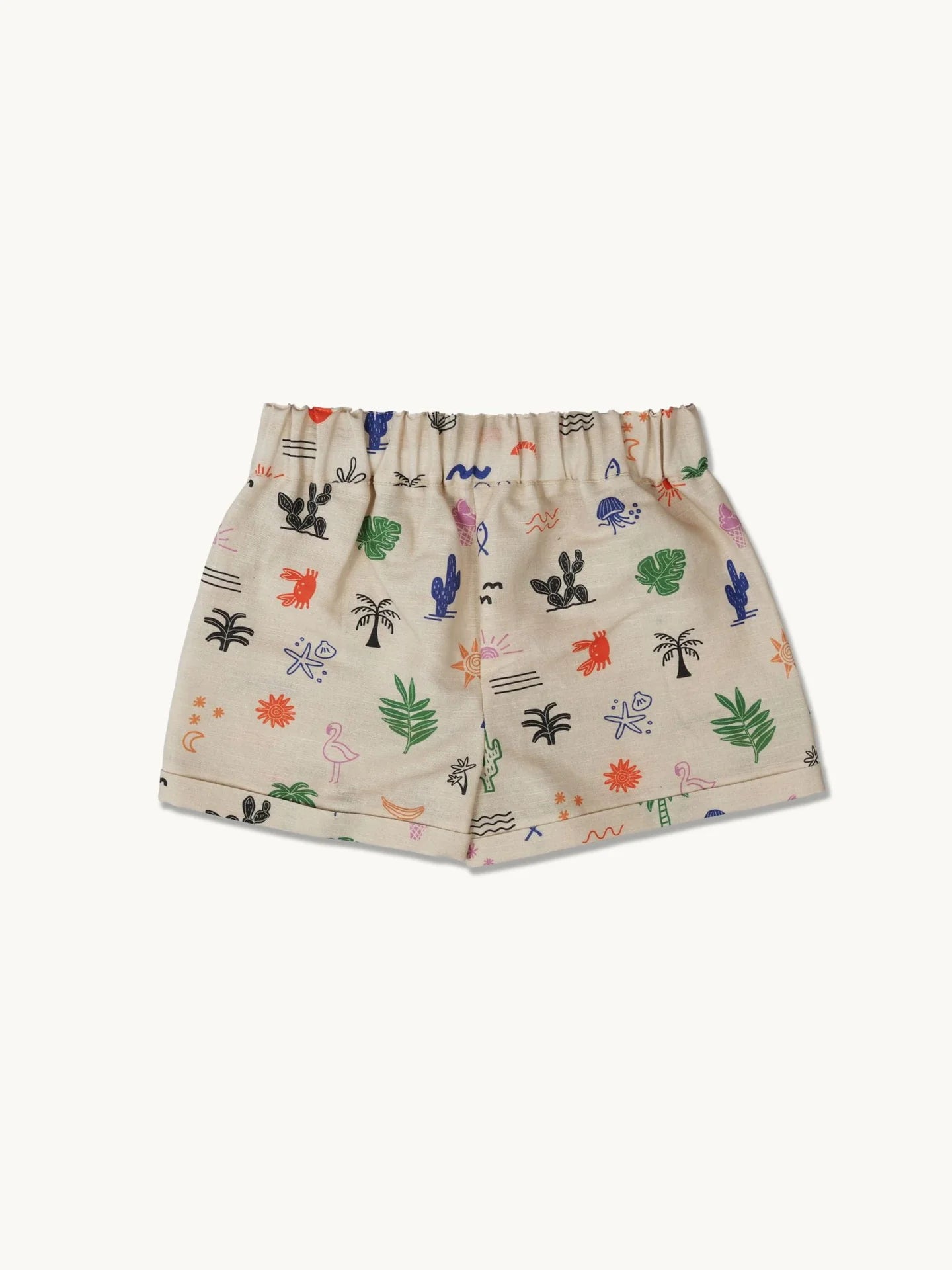 Linen Shorts - Safari