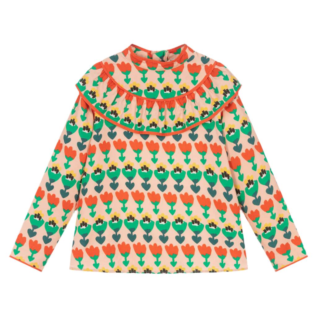 Stella Kids Pink Floral Blouse