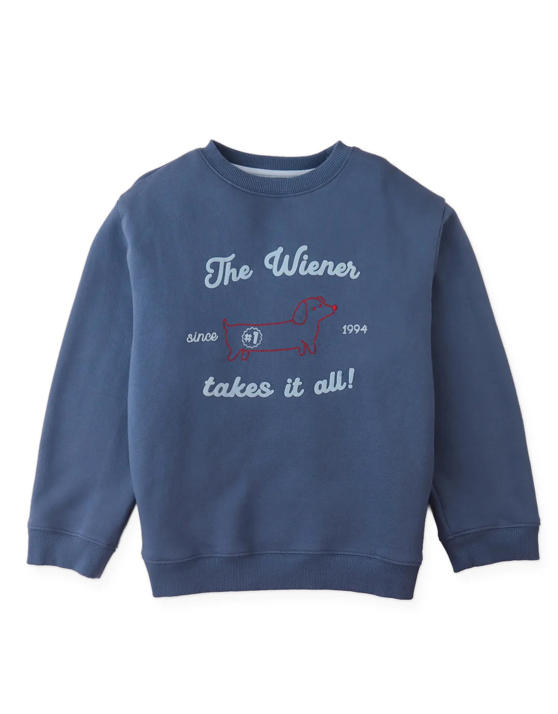 Riccardo Fleece Pullover with Dachshund Embroidery