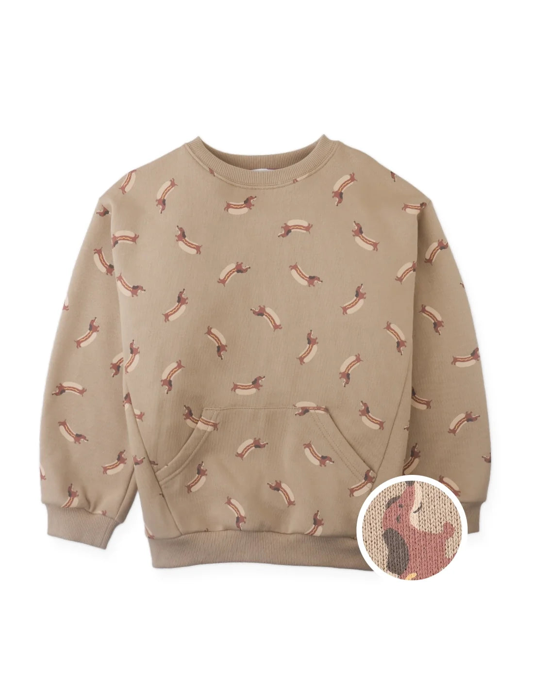 Renzo Pullover with Dachshund All-Over Print