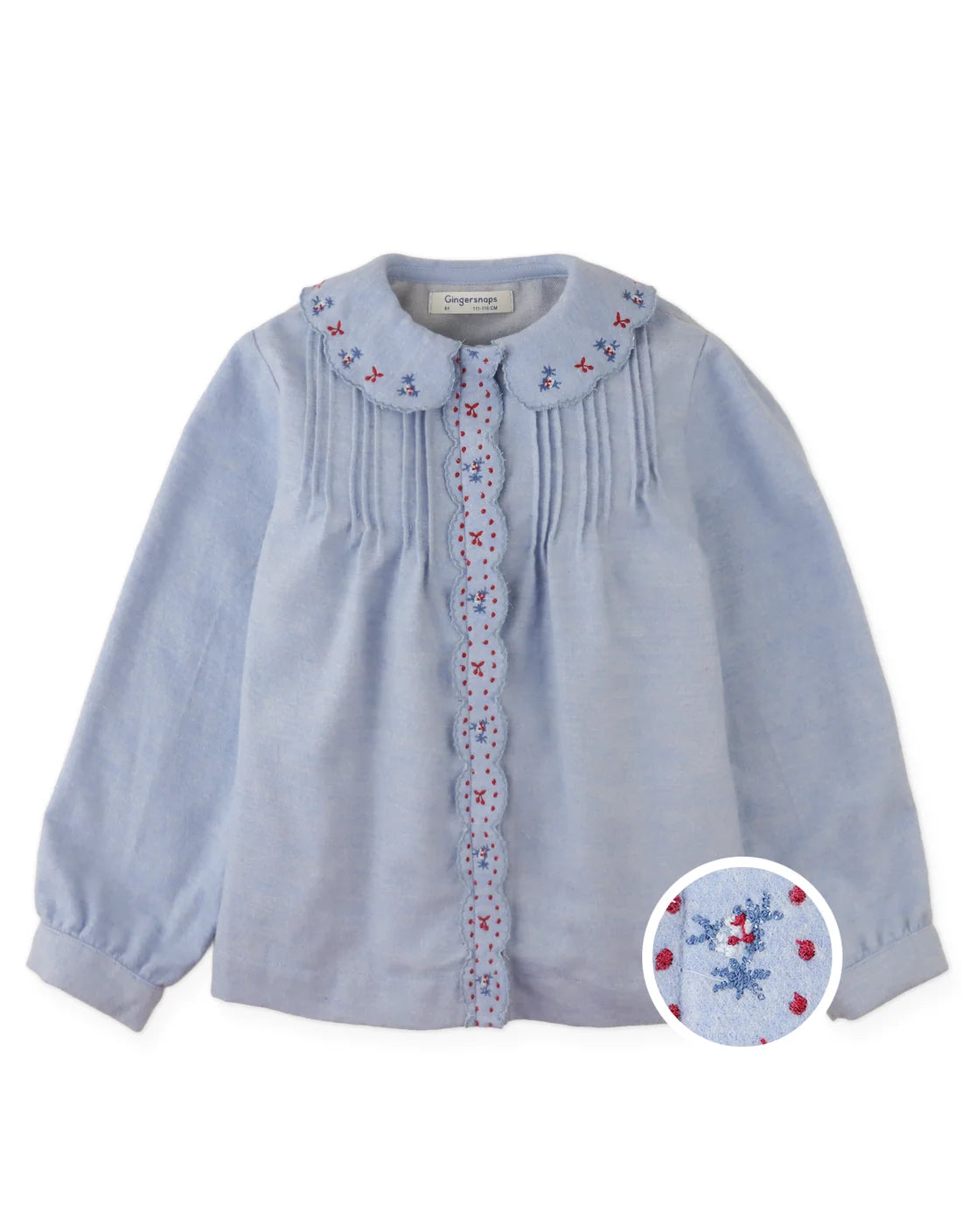 Agatha Blouse with Pintucked Bodice