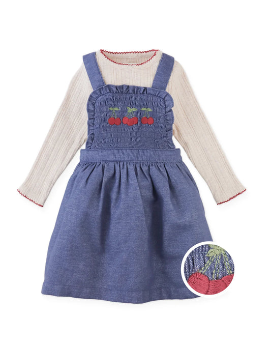 Baby Margot Pinafore Dress and Tee Set