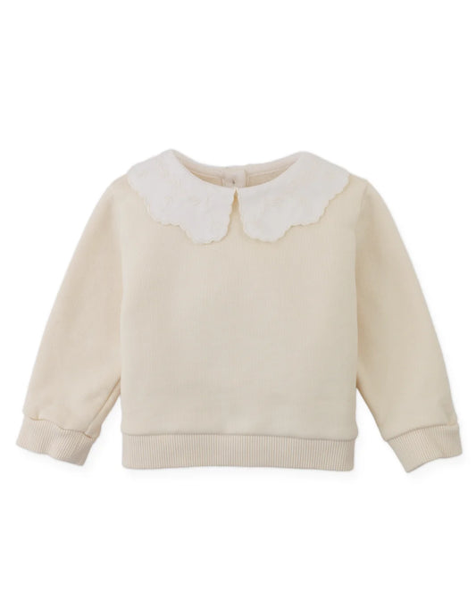 Baby Herminia Pullover with Embroidered Collar
