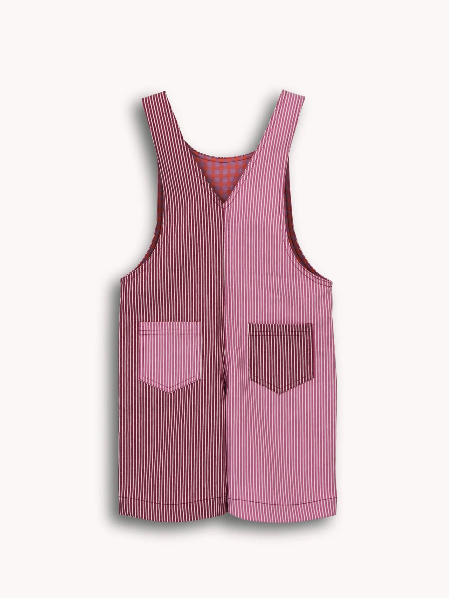 Short Dungaree - Watermelon Stripes