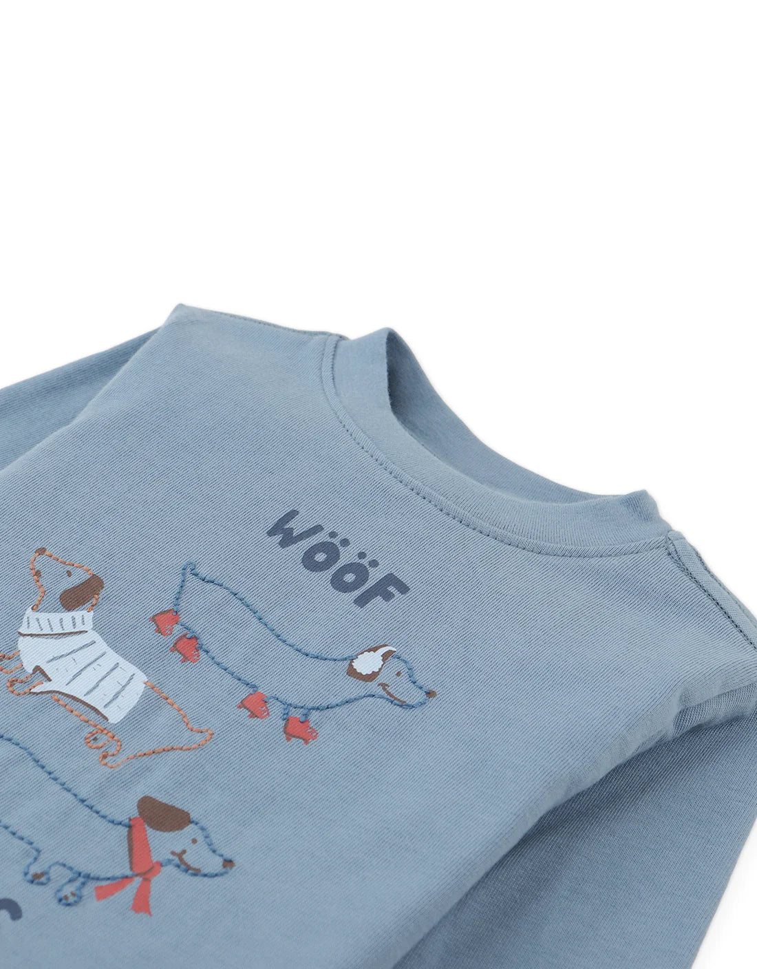 Baby Myron Graphic Tee with “Woof Walks” Graphic