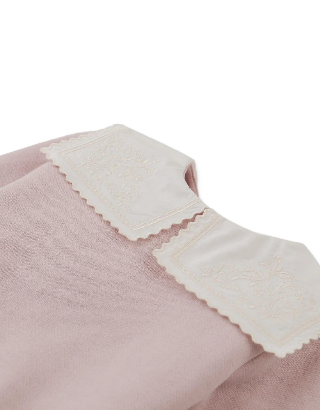 Baby Clarita Pullover with Embroidered Sailor Collar