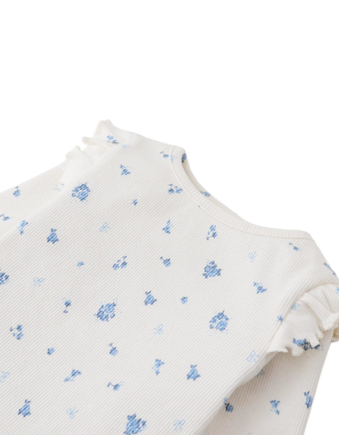 Baby Drusilla Tee with Ruffled Shoulders