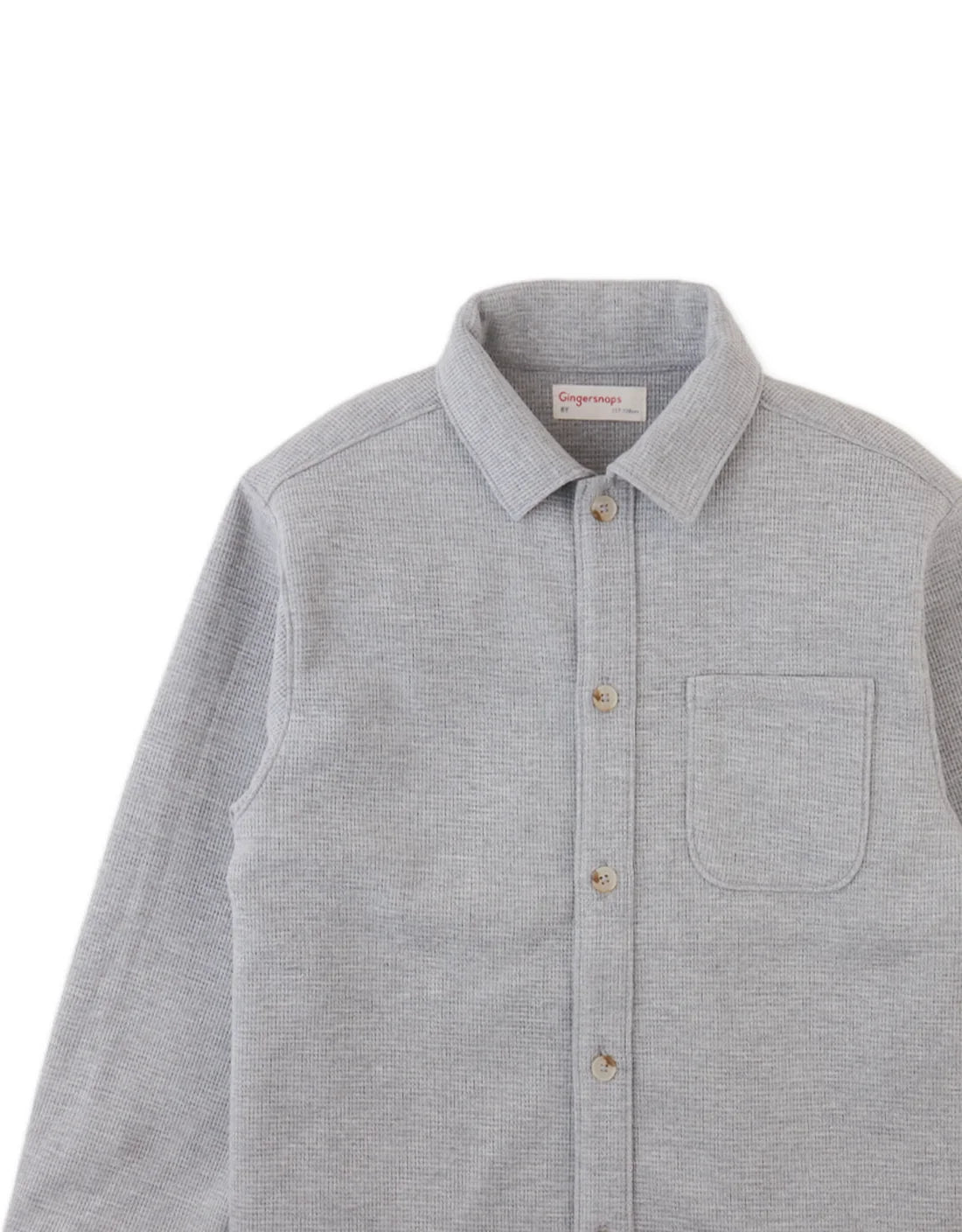 Alessandro Waffle Knit Shirt with Embroidered Cuff