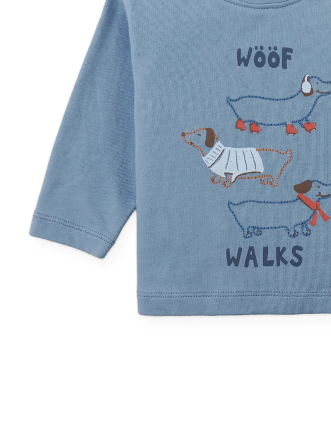 Baby Myron Graphic Tee with “Woof Walks” Graphic