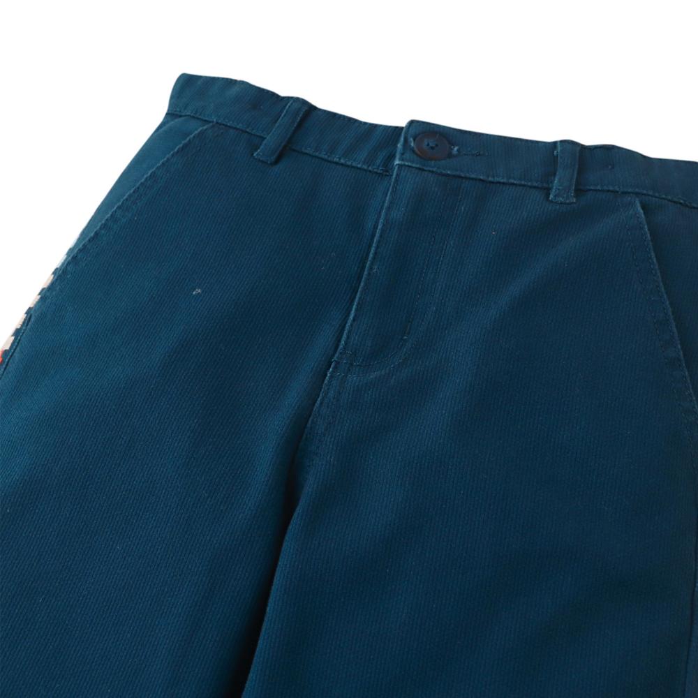 Erik Straight Leg Pants with Embroidered Sides