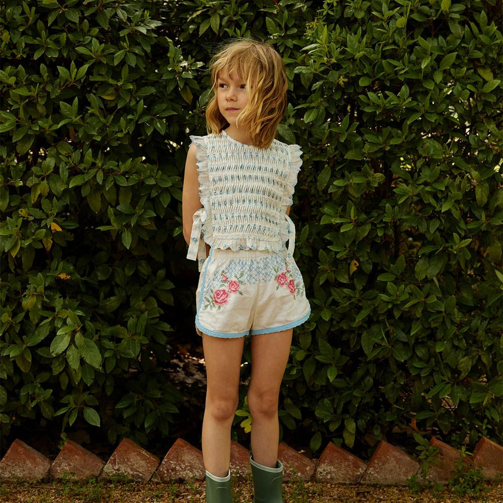 Cassie Ruffled Top with Side Ties