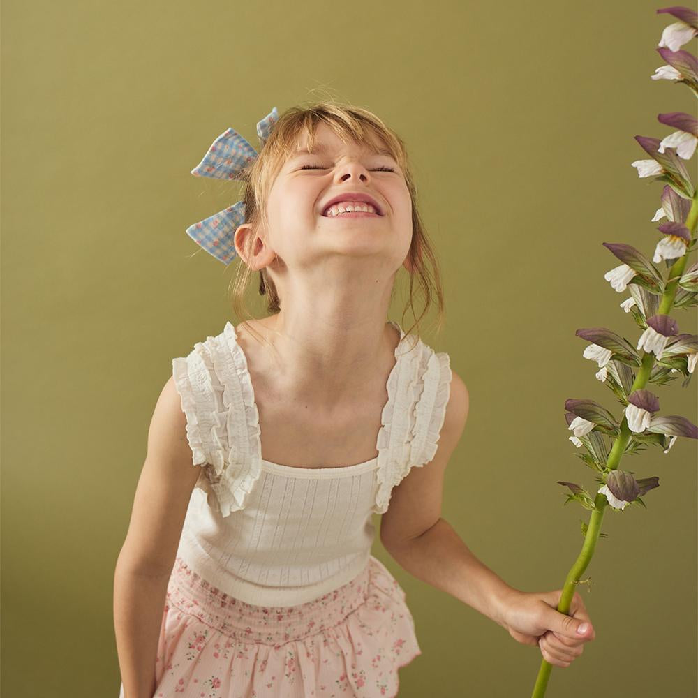 Sandra Pattern Top with Smocked Straps