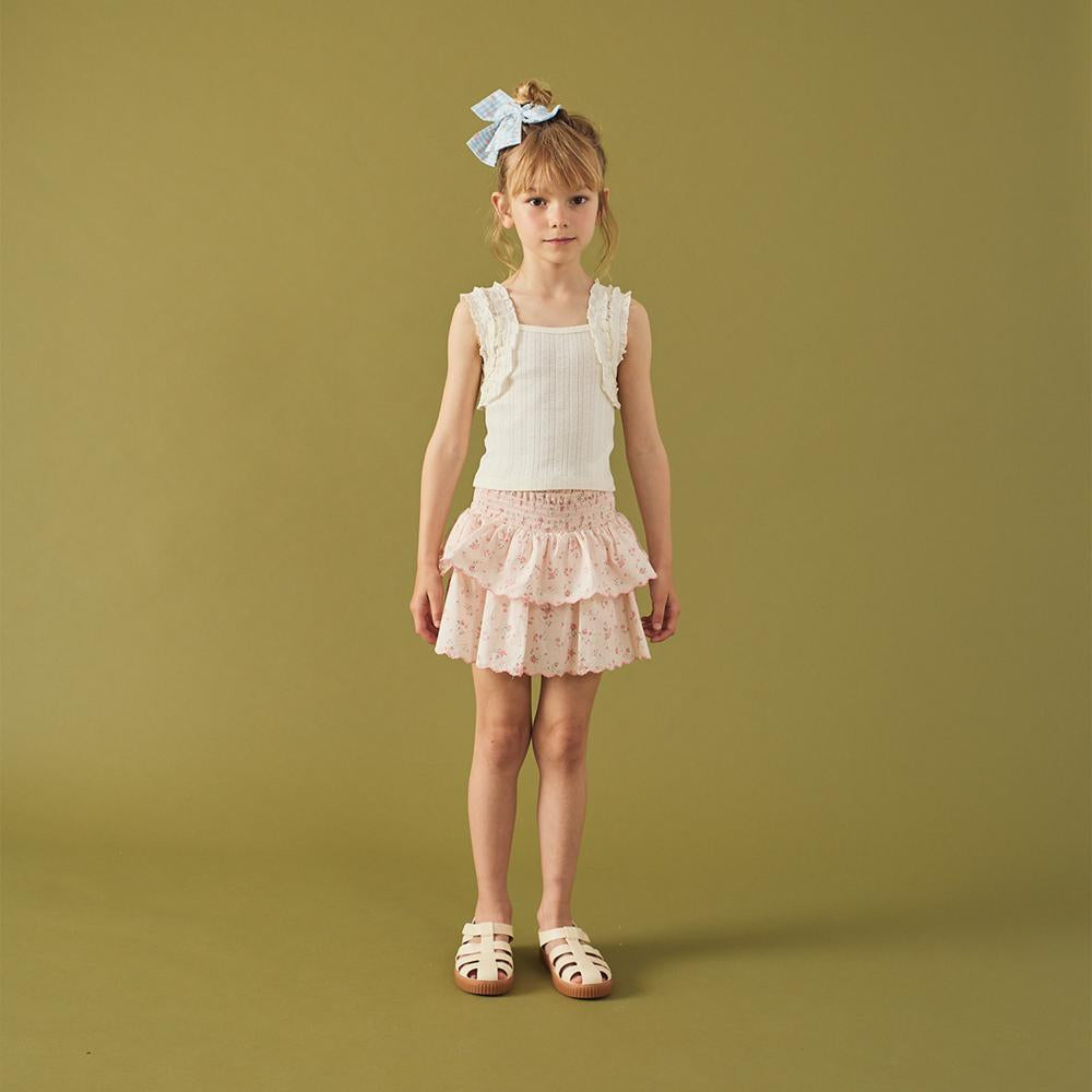 Sandra Pattern Top with Smocked Straps