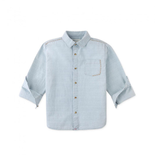 Julius Washed Denim Shirt with Contrast Thread