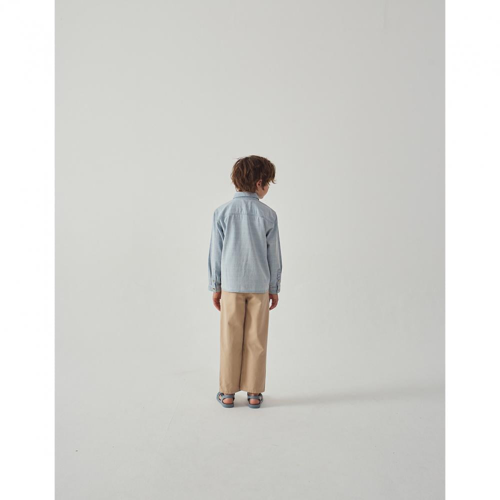 Julius Washed Denim Shirt with Contrast Thread