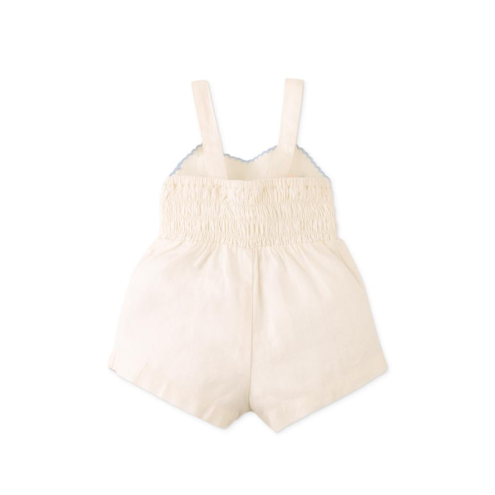 Baby Genny Playsuit with Embroidered Bib