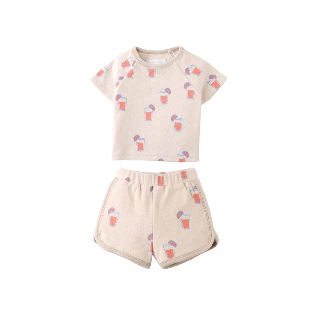 Baby Matthew All-Over Print Raglan Tee and Shorts Set