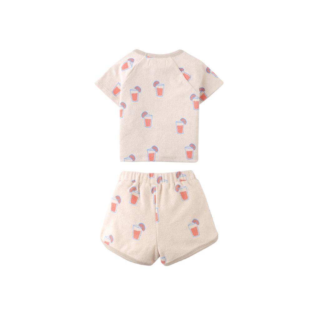 Baby Matthew All-Over Print Raglan Tee and Shorts Set