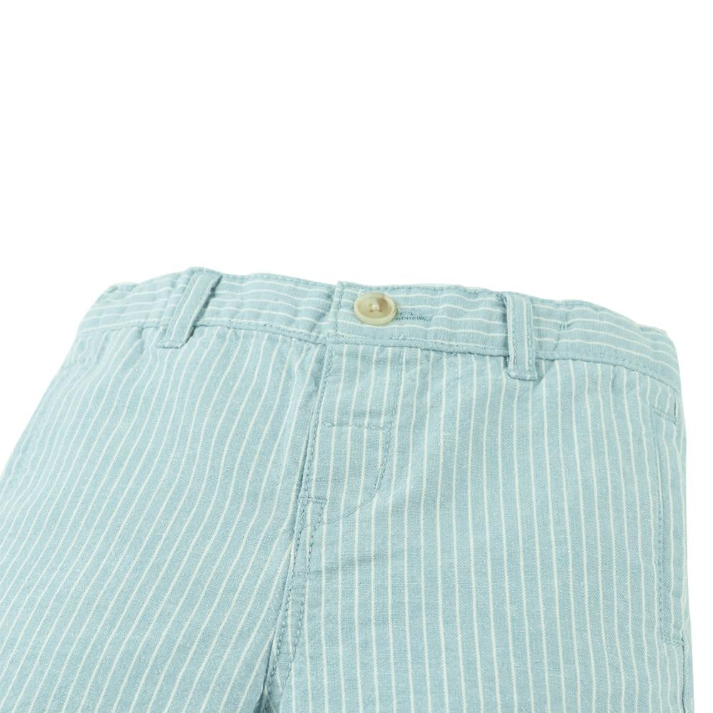 Baby Louis Cotton Linen Striped Chino Shorts