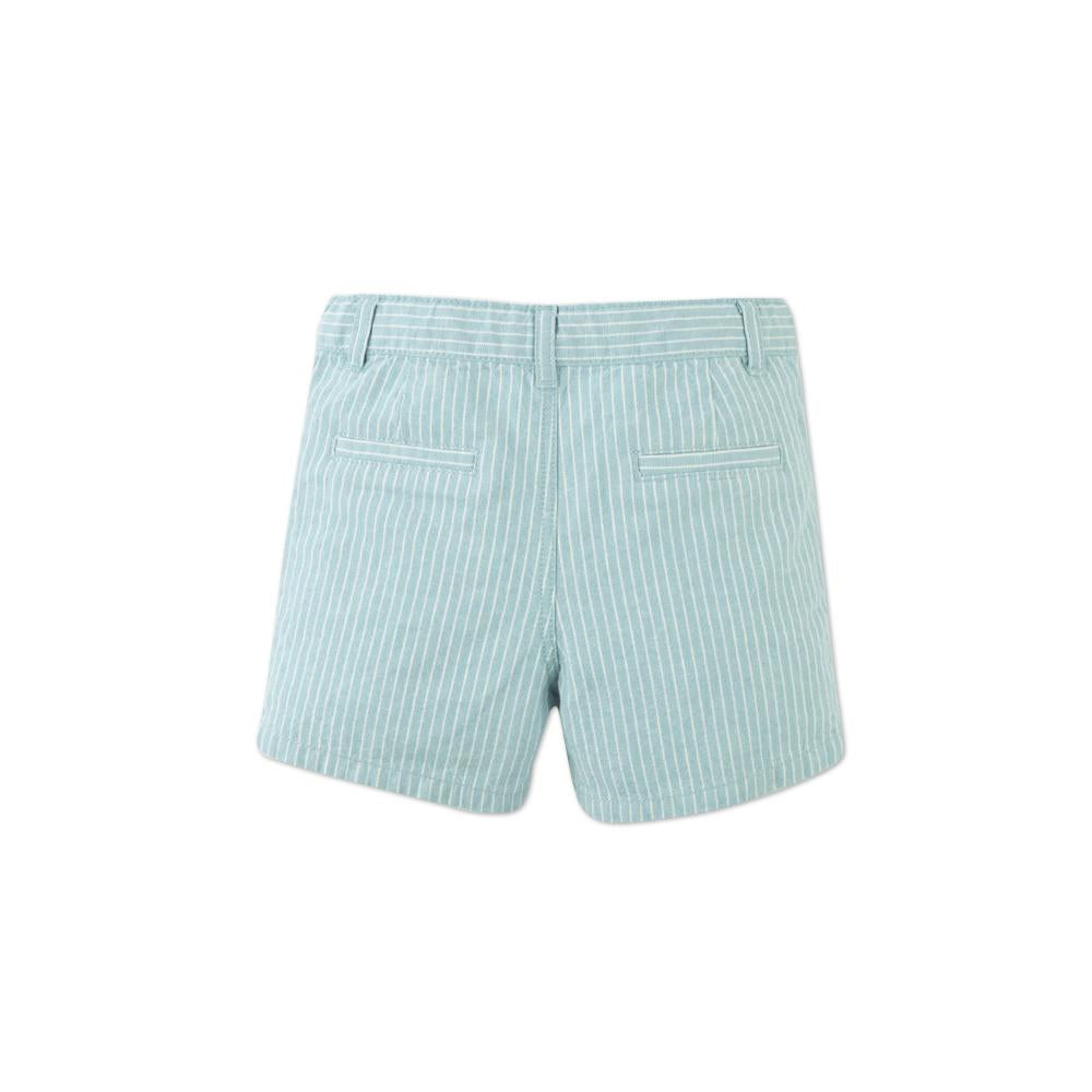 Baby Louis Cotton Linen Striped Chino Shorts