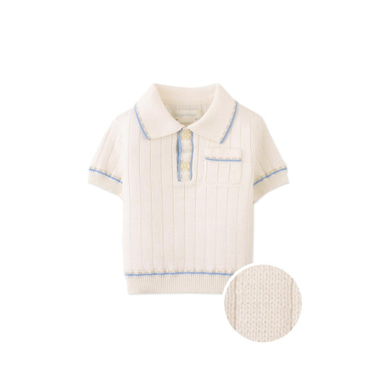 Baby Reiner Polo Shirt with Striped Tipping Accents