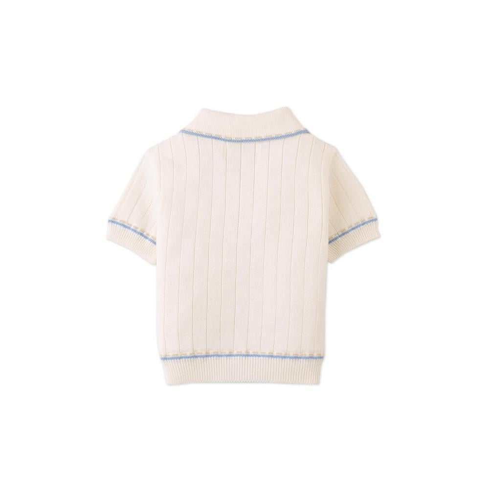 Baby Reiner Polo Shirt with Striped Tipping Accents