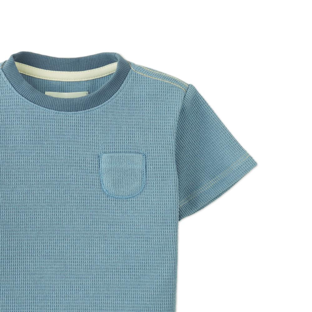 Baby Boris Waffle Knit Jersey T-Shirt
